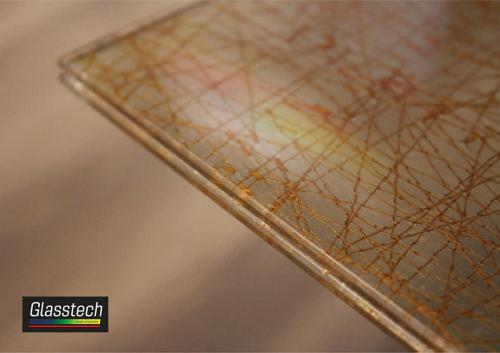 Parça teksturalı dekorativ şüşə seriyası