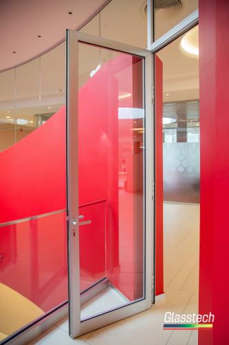 Schuco markalı aluminium qapı profil və temperli ş&uuml;şə paketi