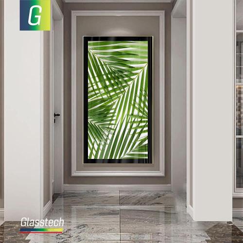 dekor divar şüşə bitki