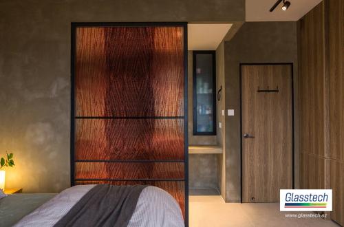 sürgülü otaq arası şüşə