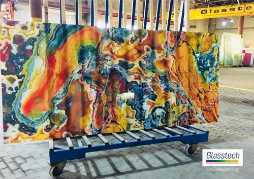 Rengli wuwe mehsullarindan hazirlanan divar şəkilləri və panno