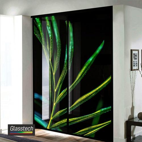 bitki divar dekor şüşə ilə örtük