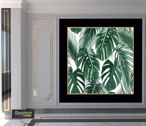 divar bitki pano şüşə