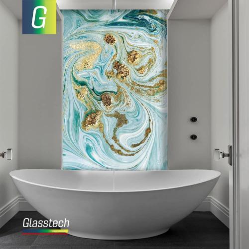 şüşə oniks divar hamam